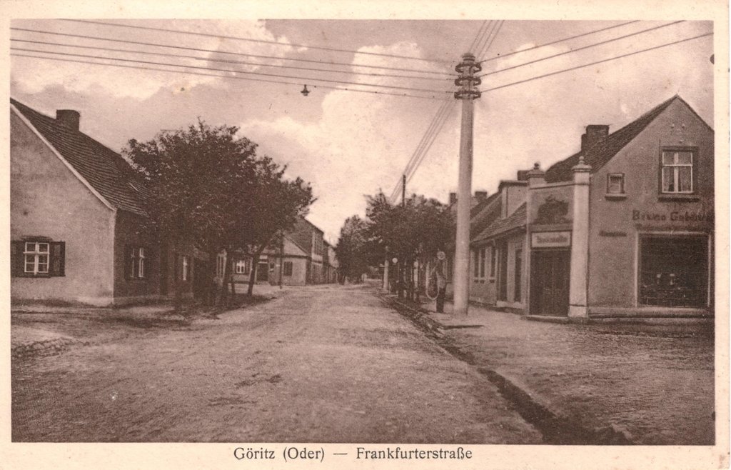 Historische Fotos der Stadt Göritz (Oder) Stadtansichten - Frankfurter Straße