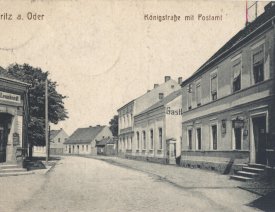 Königstraße mit Postamt